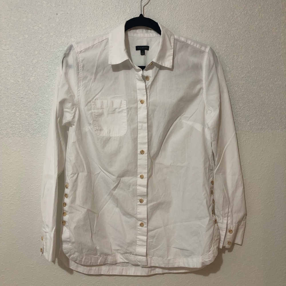 Talbots White Button Down